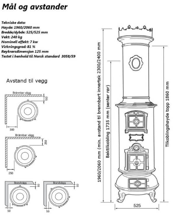 Westbo Classic - Klassisk Vedovn Fra 1800-Tallet - Bilde 6